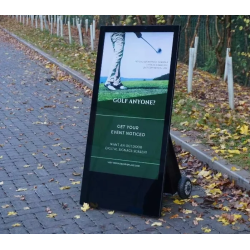 Tótem publicitario portable de exterior