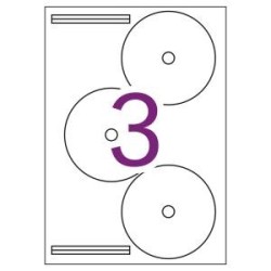 Caja Apli Etiquetas Apli Blancas OPACA CD-3U. 100 hojas