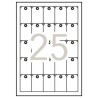 Etiquetas colgantes imprimibles 36 x 53 mm 10 hojas