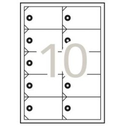 Etiquetas colgantes imprimibles 98 x 57 mm 10 hojas