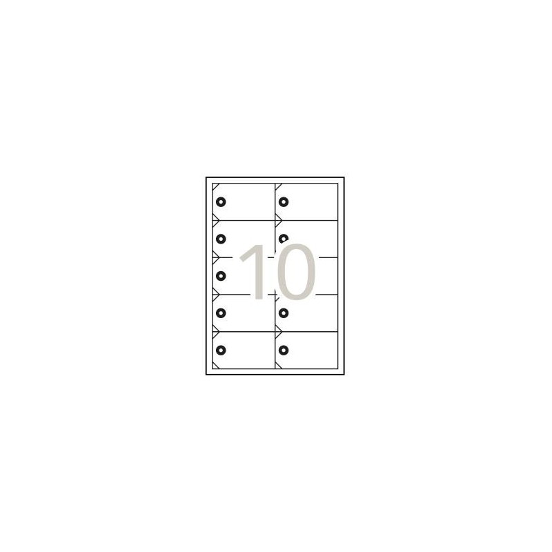 Etiquetas colgantes imprimibles 98 x 57 mm 10 hojas