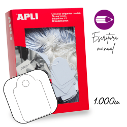 Caja Apli COLGANTES BLANCAS 13X20 1000 U