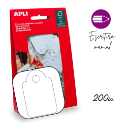Bolsa Apli COLGANTES BLANCAS 18X29 200 U