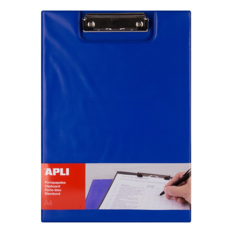CLIPBOARD Portapapeles con solapa azul color A4