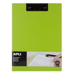 CLIPBOARD Portapapeles con solapa premium color verde A4