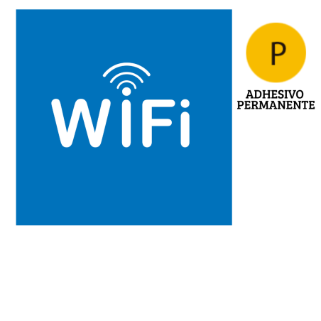 Señal autoadhesiva wifi