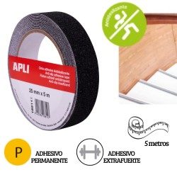 Cinta antideslizante negro 25 mm x 5 m