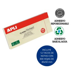 Notas adhesivas CLASSIC 40 x 50 mm