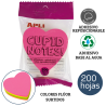 Notas adhesivas corazón 70 x 70 mm forma de corazón en 4 colores