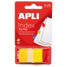 Índices adhesivos film Zigzag 45 x 25 mm amarillo