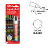 Rotulador tiza líquida punta redonda 5,5 mm blanco