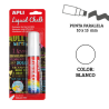 Rotulador tiza líquida punta paralela 10 x 15 mm blanco