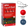 Rotulador tiza líquida punta redonda 5,5 mm rojo 12 u.