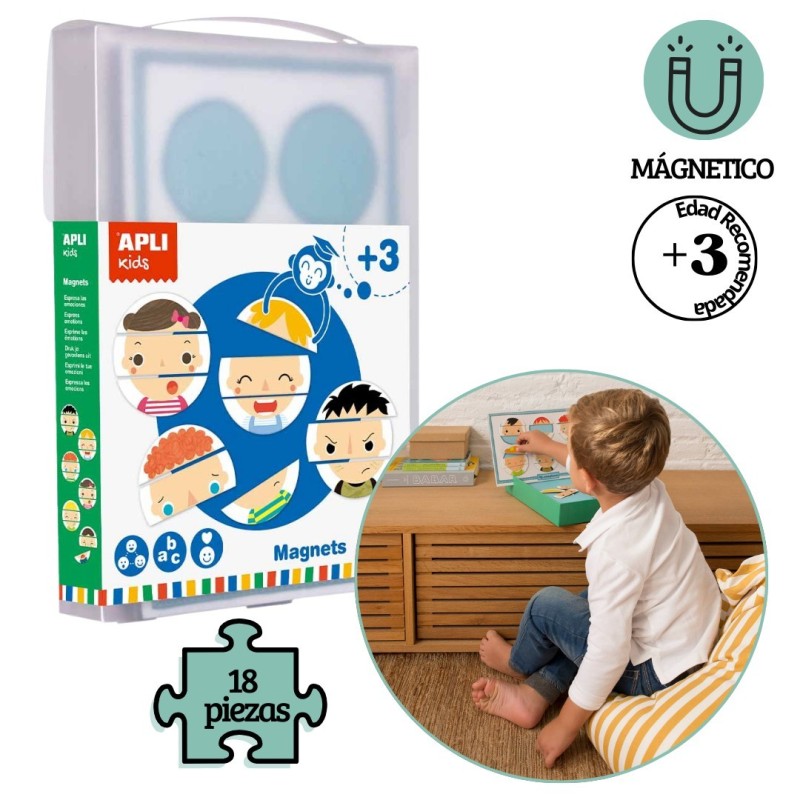 Juego educativo magnets emociones XL