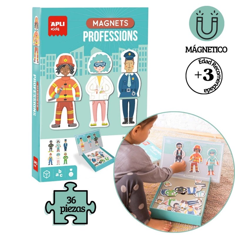 Juego educativo magnets profesiones