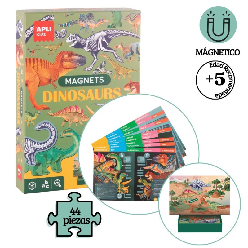 Juego educativo magnets Dinosaurios