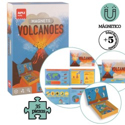 Juego educativo magnets volcanes
