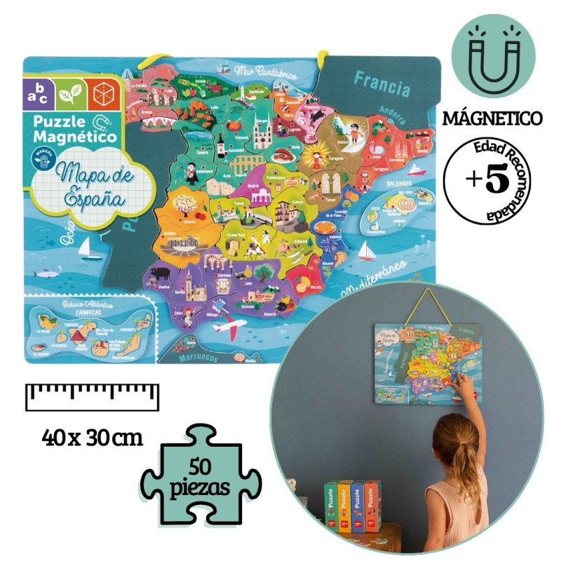 Juego educativo magnets Mapa de España