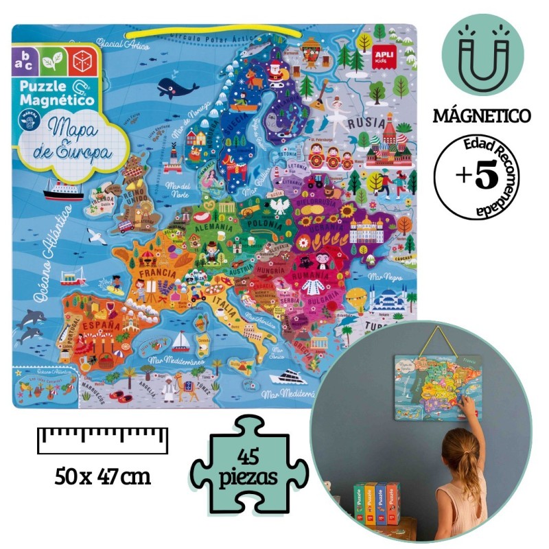 Juego educativo magnets Mapa de Europa