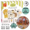 Juego educativo mis primeros puzles sabana