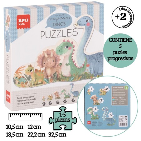 Juego educativo mis primeros puzles dinosaurios