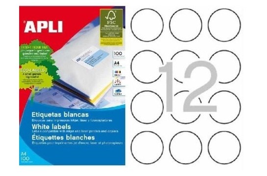 Etiquetas Adhesivas para Imprimir redondas ✅